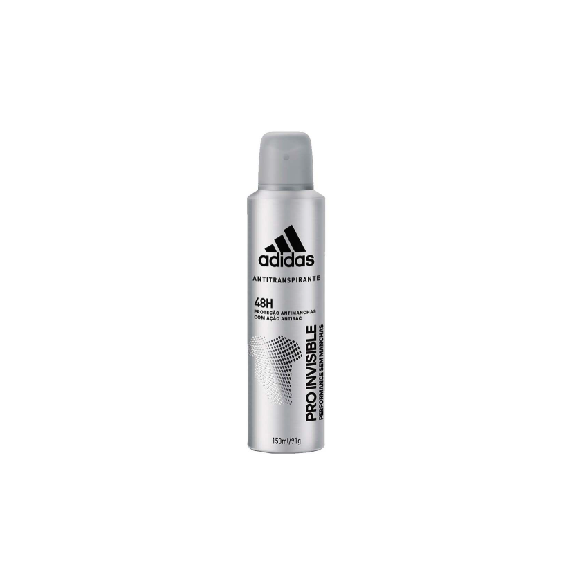 DESODORANTE AEROSOL ADIDAS MASCULINO INVISIBLE COM 150ML