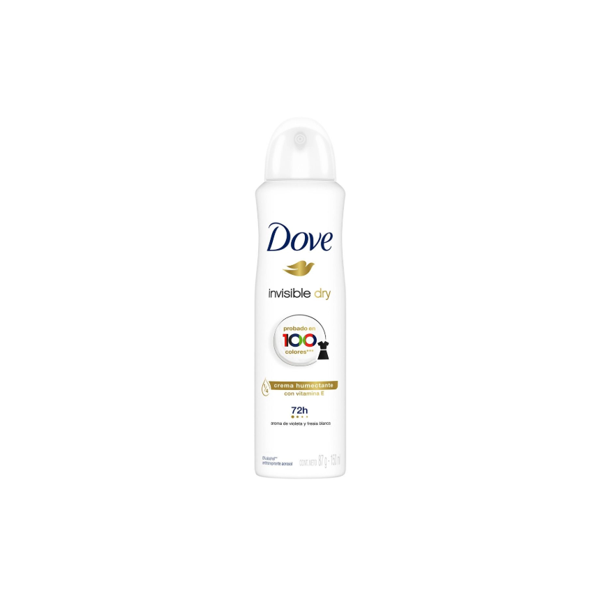 DESODORANTE AEROSOL DOVE ANTITRANSPIRANTE INVIBLE DRY 250ML
