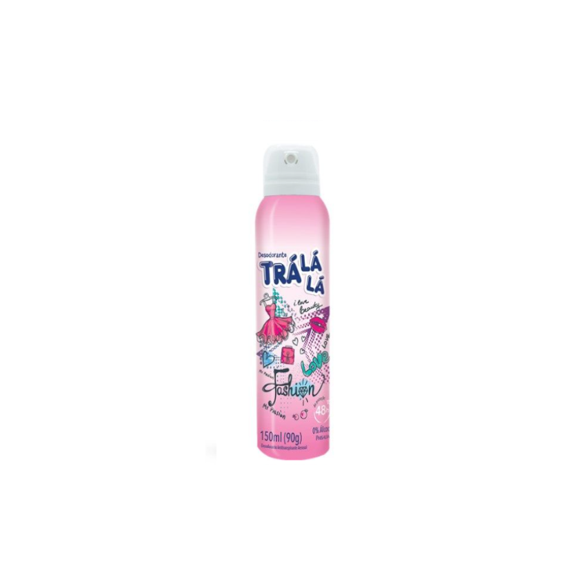 DESODORANTE AEROSOL TRA LÁ LÁ FASHION ROSA 90ML