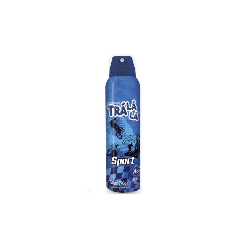 DESODORANTE AEROSOL TRA LÁ LÁ SPORT AZUL 90ML
