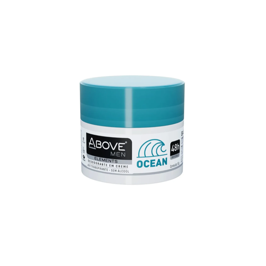 DESODORANTE CREME ABOVE MEN ELEMENTS OCEAN 50G