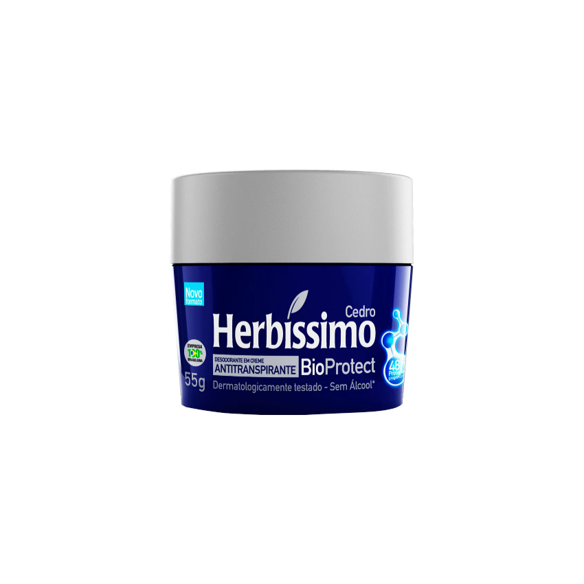 DESODORANTE CREME HERBISSIMO BIOPROT CEDRO COM 55G