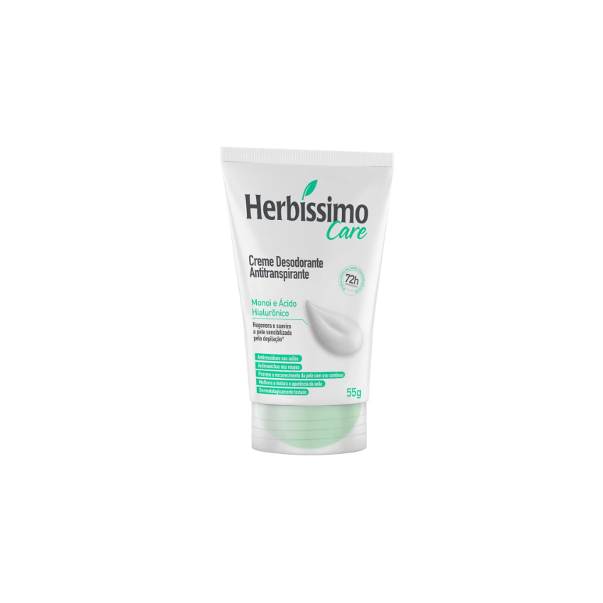 DESODORANTE CREME HERBISSIMO CARE MONOI AC. HIALU 45G