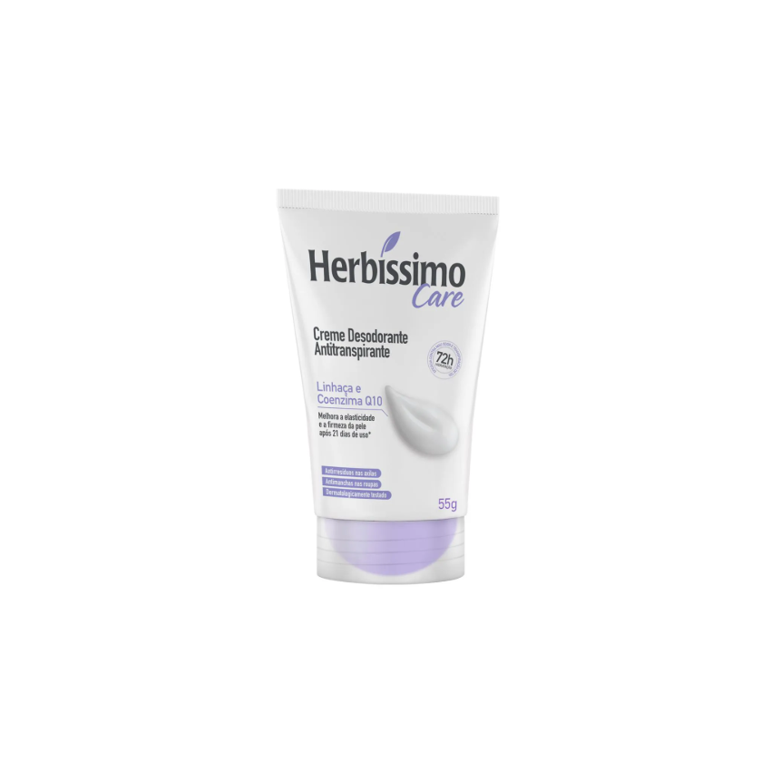 DESODORANTE CREME HERBISSIMO CARE LINHACA E COENZ 45G
