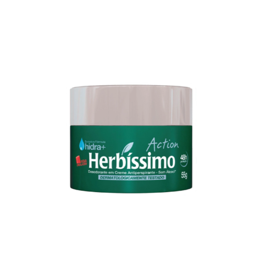 DESODORANTE HERBÍSSIMO CREME ACTION 55G