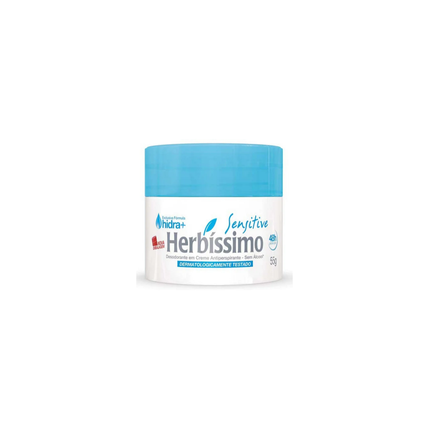 DESODORANTE HERBÍSSIMO CREME SENSITIVE 55G