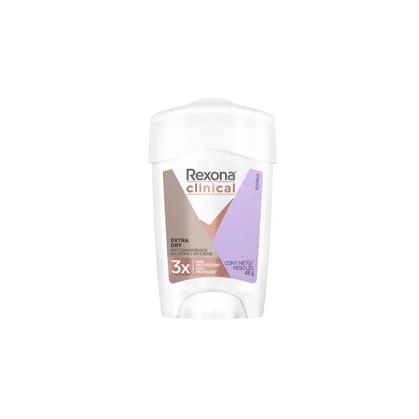 DESODORANTE CREME REXONA WOMAN CLINICAL EXTRA DRY 48G
