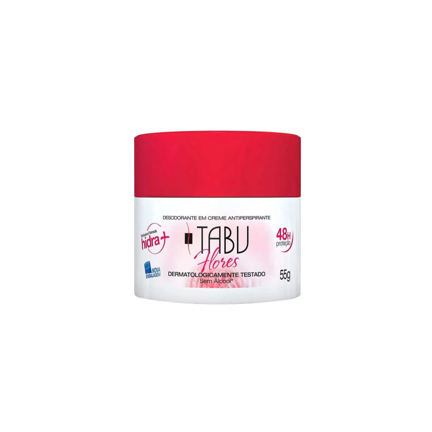 DESODORANTE CREME TABU FLORES 55G 