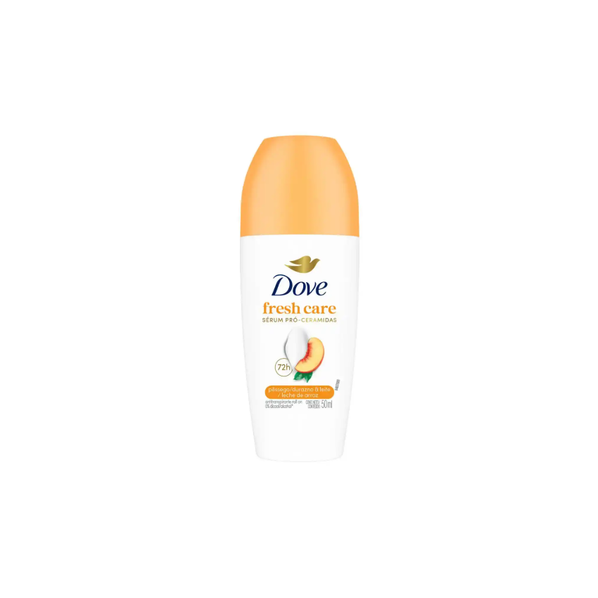 DESODORANTE ROLL-ON DOVE PESSEGO LEITE 50ML