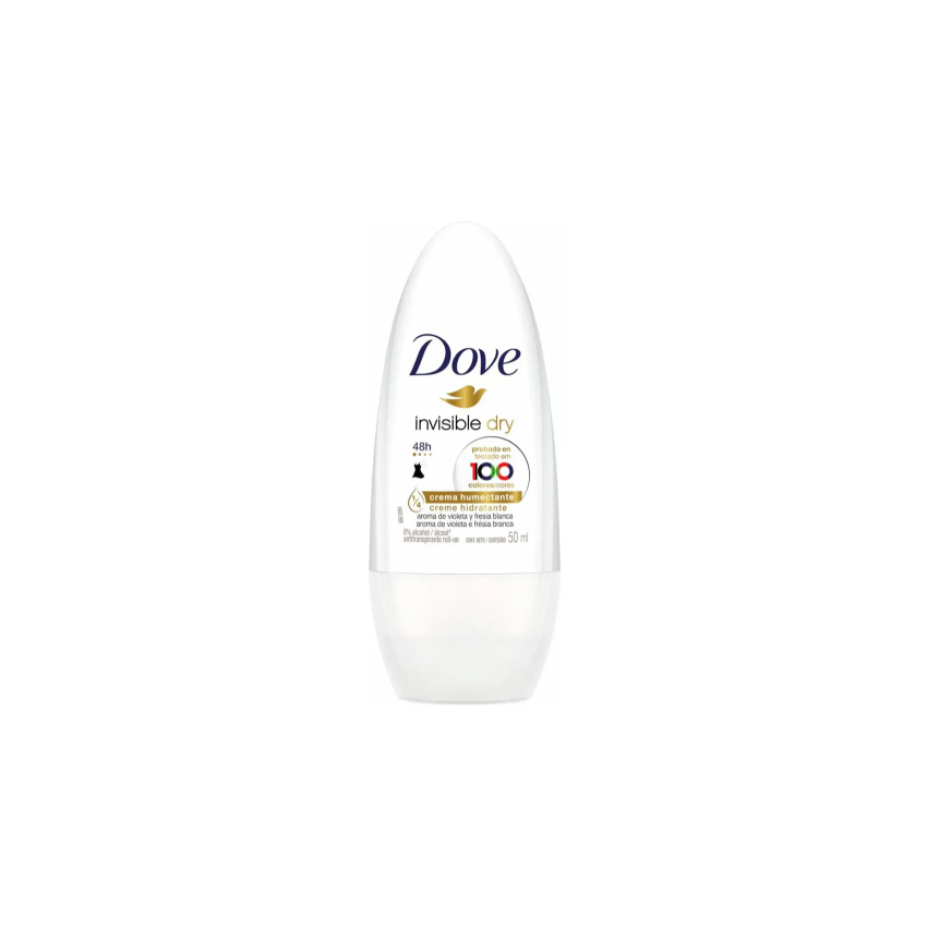 DESODORANTE ROLL-ON DOVE INVISIBLE DRY 50ML
