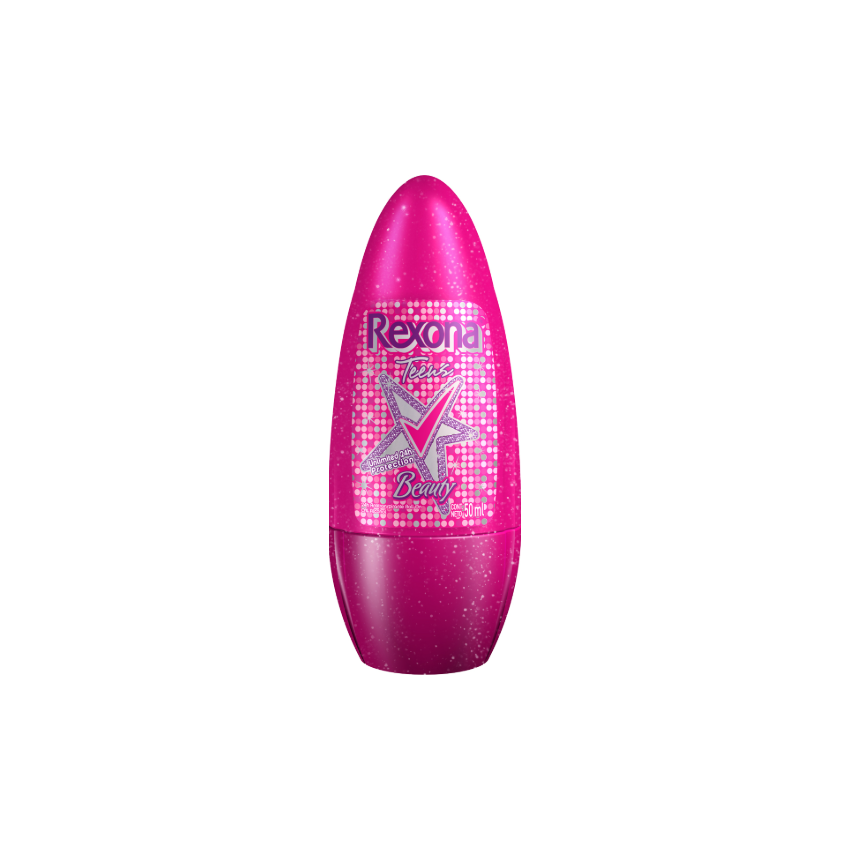 DESODORANTE ROLL-ON REXONA ON TEENS BEAUTY 50ML