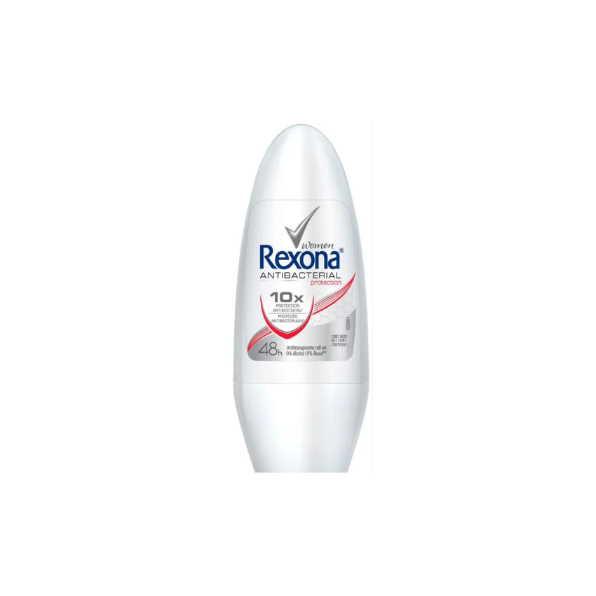 DESODORANTE ROLL-ON REXONA ATIBACTERIAL PROTECTION 50ML