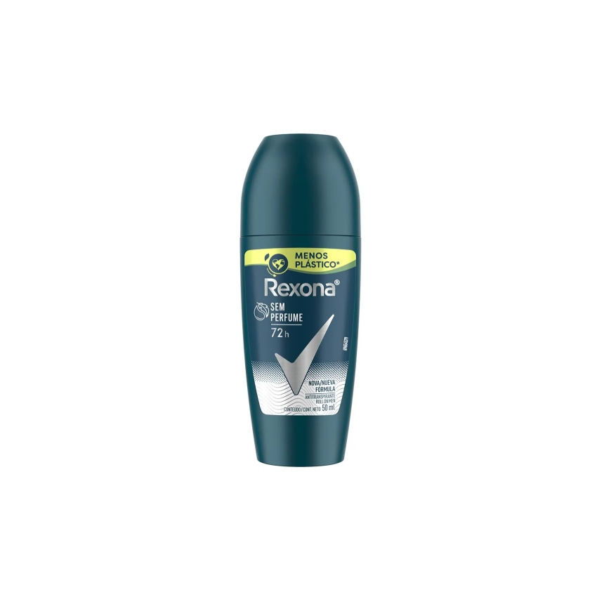 DESODORANTE ROLL-ON REXONA MEN SEM PERFUME 50ML