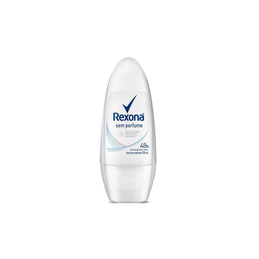 DESODORANTE ROLL-ON REXONA SEM PERFUME 50ML