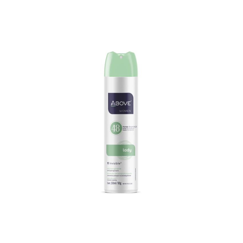 DESODORANTE ABOVE AEROSOL .WOM.LADY COM 150ML