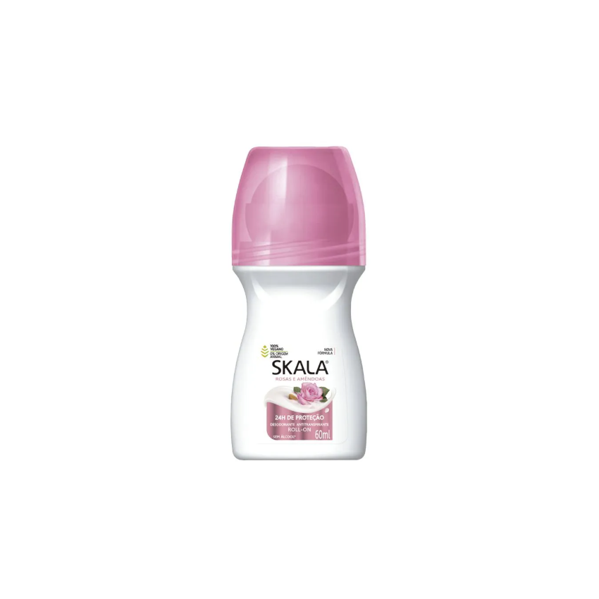 DESODORANTE ROLL-ON SKALA ROSAS E AMENDOAS 60ML