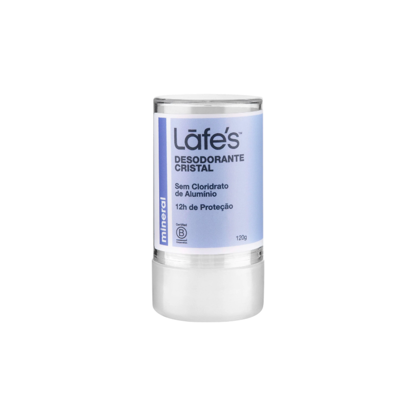 DESODORANTE LAFES CRYSTAL SEM PERFUME COM 120 GR
