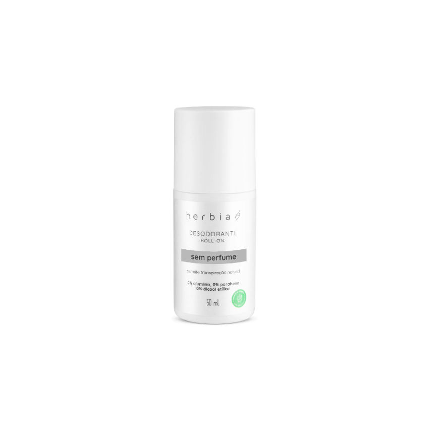 DESODORANTE ROLL-ON HERBIA SEM PERFUME ROLL-ON COM 50ML
