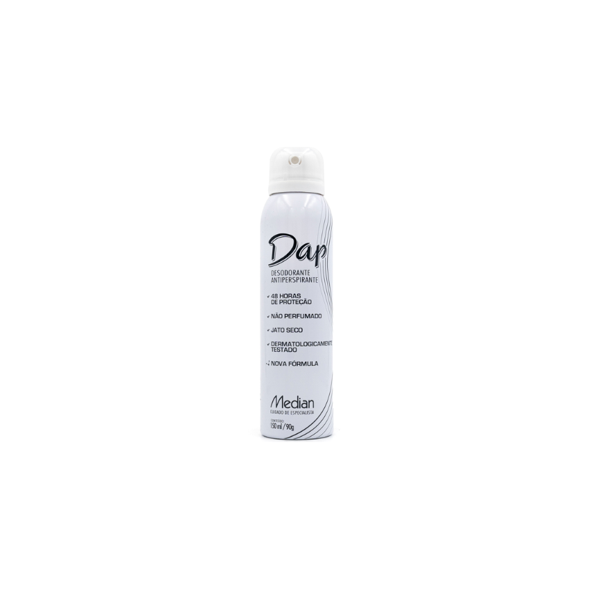 DESODORANTE AEROSOL DAP JATO SECO SEM PERFUME 150ML