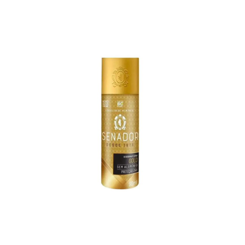 DESODORANTE SPRAY SENADOR COM GOLD 90ML