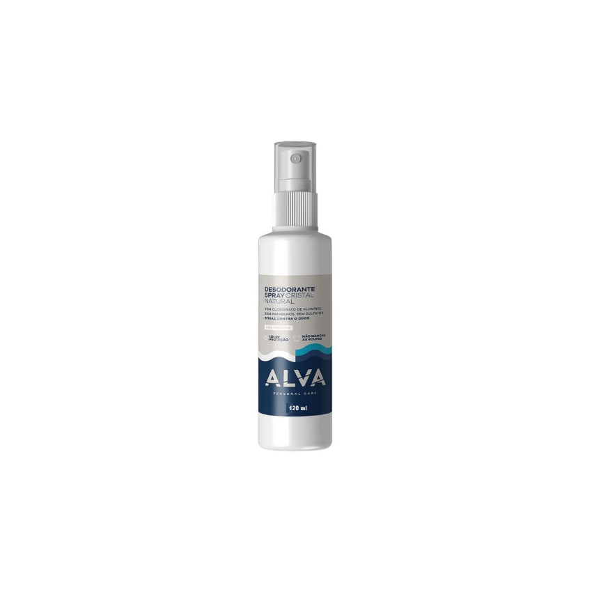 DESODORANTE SPRAY CRISTAL NATURAL SEM PERFUME VEGANO 120ML