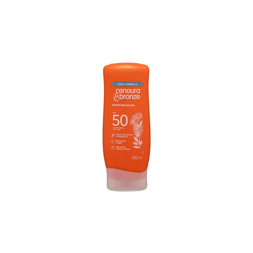 CENOURA E BRONZE PROTETOR SOLAR FPS 50 200ML