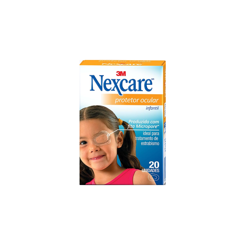 PROTETOR OCULAR NEXACRE INFANTIL COM 20 UNIDADES