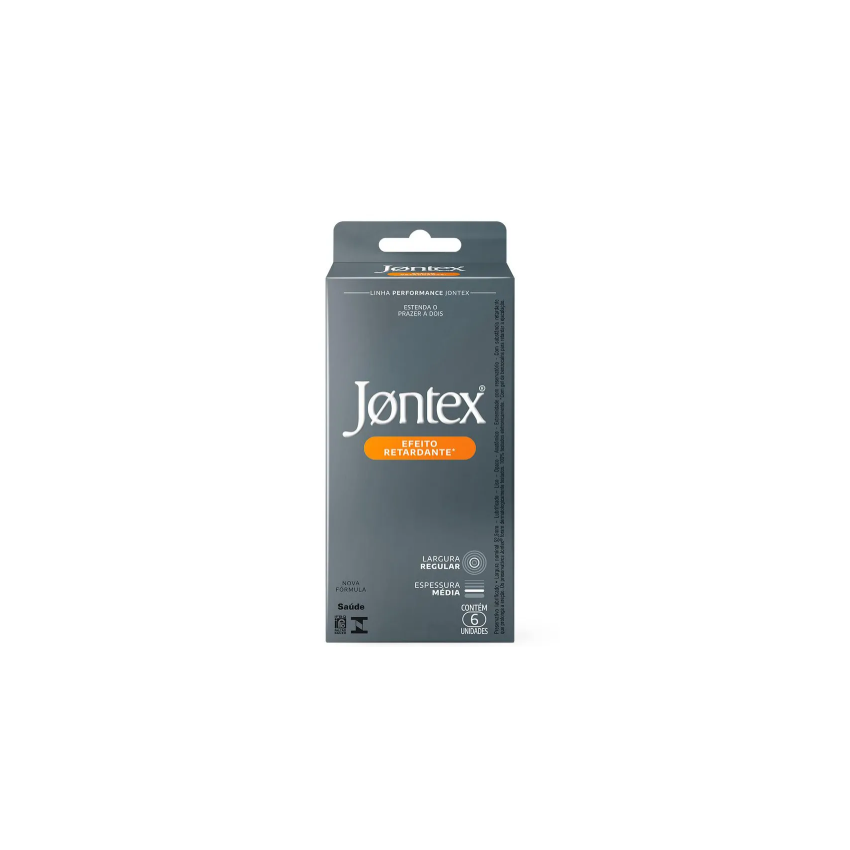 PRESERVATIVO JONTEX EFEITO RETARDANT COM 6 UINIDADES