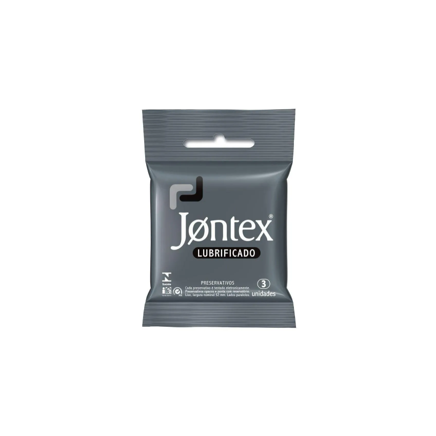 PRESERVATIVO JONTEX LUBRIFICADO COM 3 UNIDADES