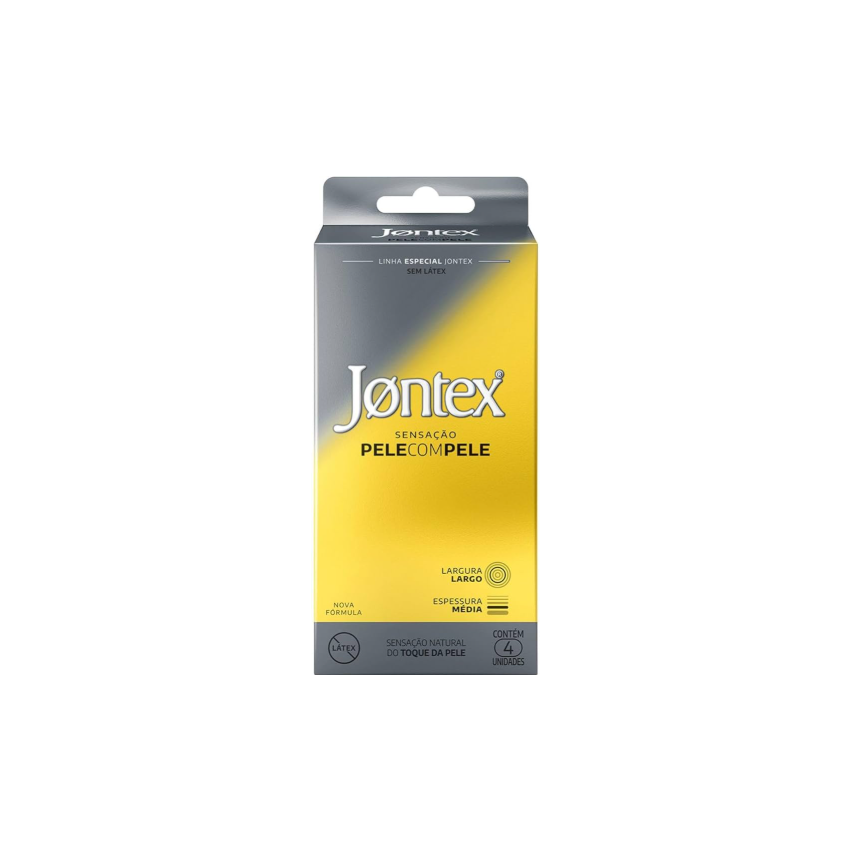 PRESERVATIVO JONTEX PELE COM PELE COM 4UNIDADES
