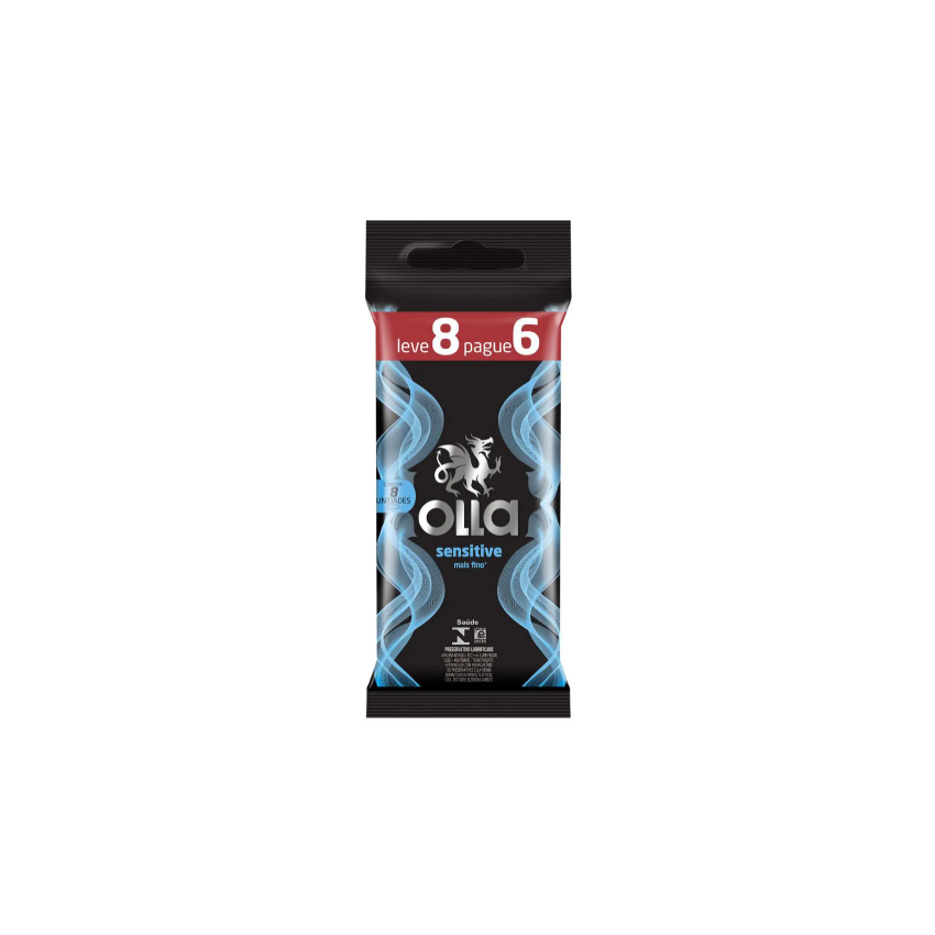 PRESERVATIVO OLLA SENSITIVE LEVE 8 E PAGUE 6