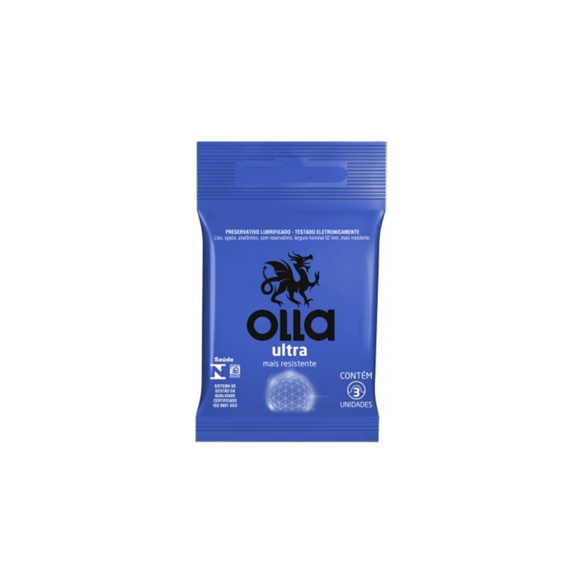 PRESERVATIVO OLLA ULTRA COM 3 UNIDADES
