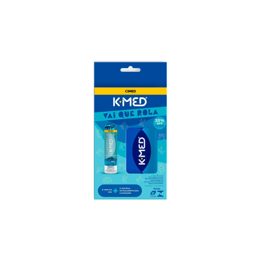 KIT K-MED ICE+K-MISINHA VAI QUE ROLA 50G 8 UNI