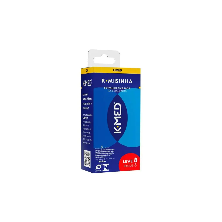 PRESERVATIVO K-MISINHA TRADICIONAL 8 UNIDADES