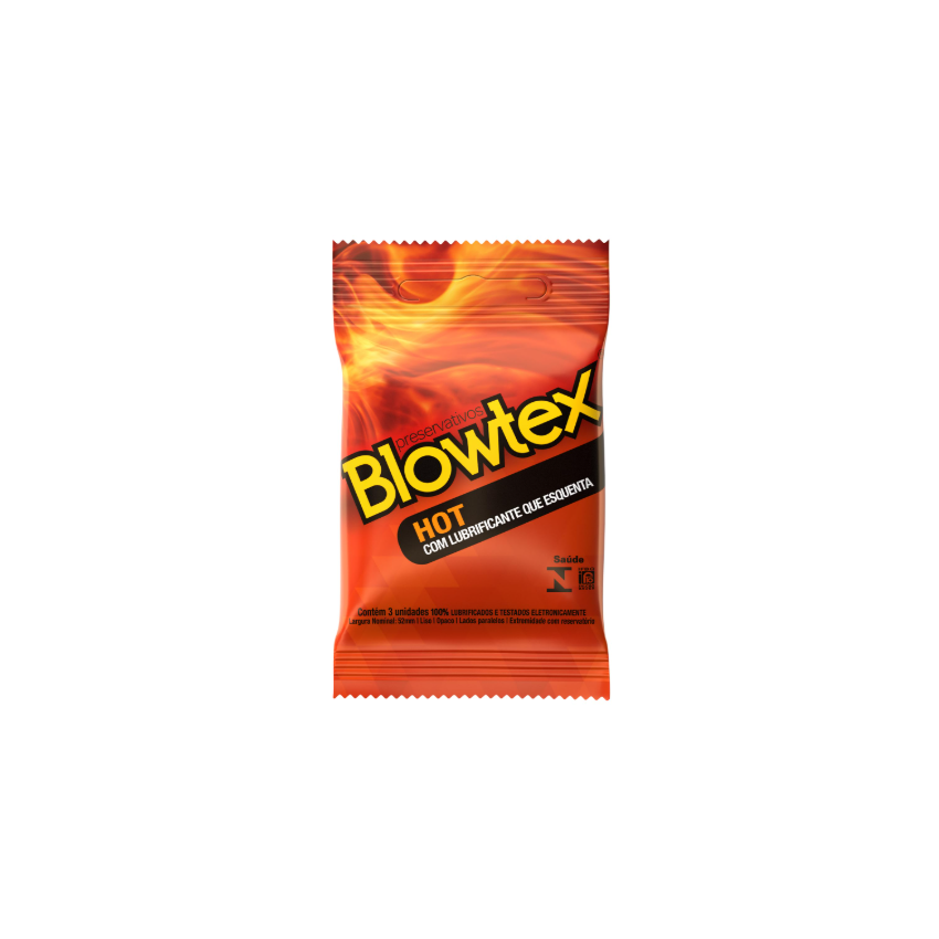 PRESERVATIVO BLOWTEX HOT COM 3 UNIDADES