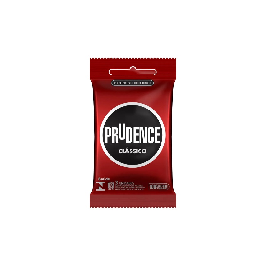 PRESERVATIVO PRUDENCE LUB BOLSO COM 3 UNIDADES