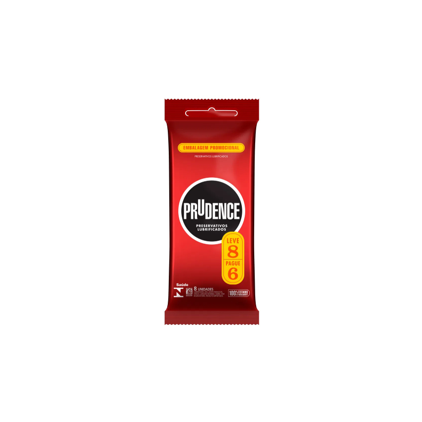 PRESERVATIVO PRUDENCE LUBRIFICADO TRADICIONAL LEVE8 PAGUE6 
