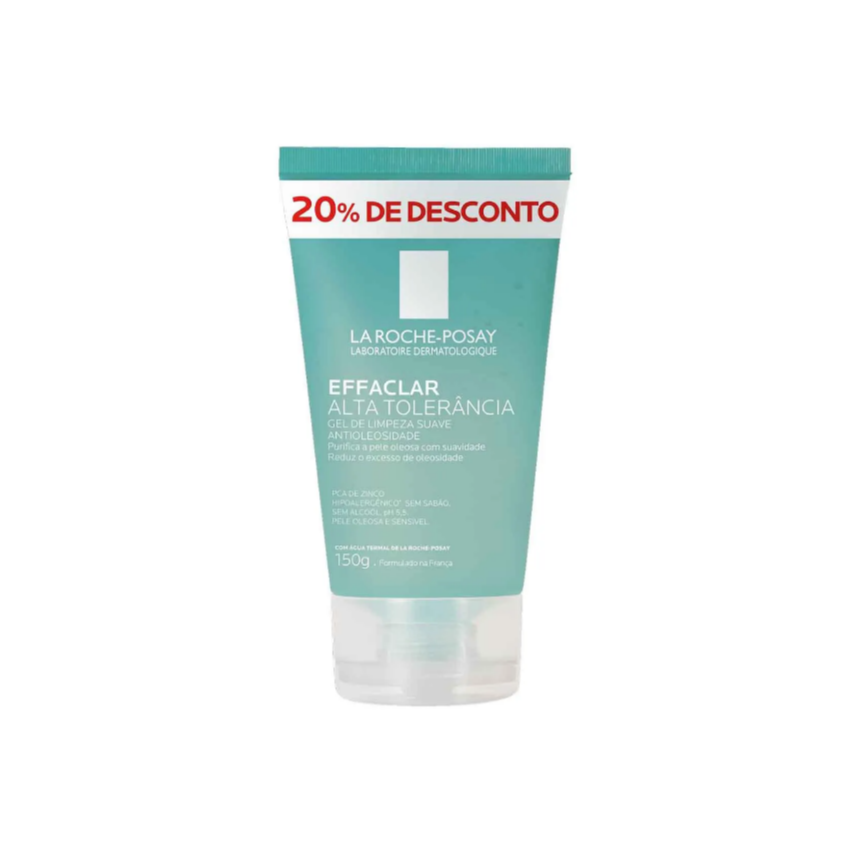 GEL DE LIMPEZA SUAVE EFFACLARALTA TOLERANCIA 150G 20% DESCON