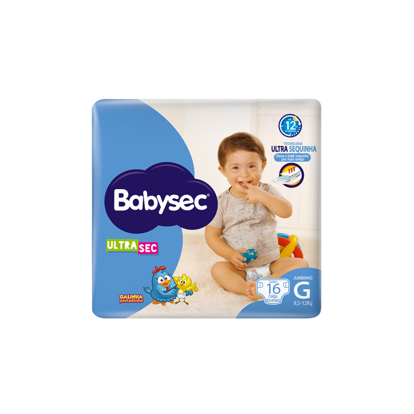 FRALDA BABYSEC JUMBINHO G COM 16 UNIDADES