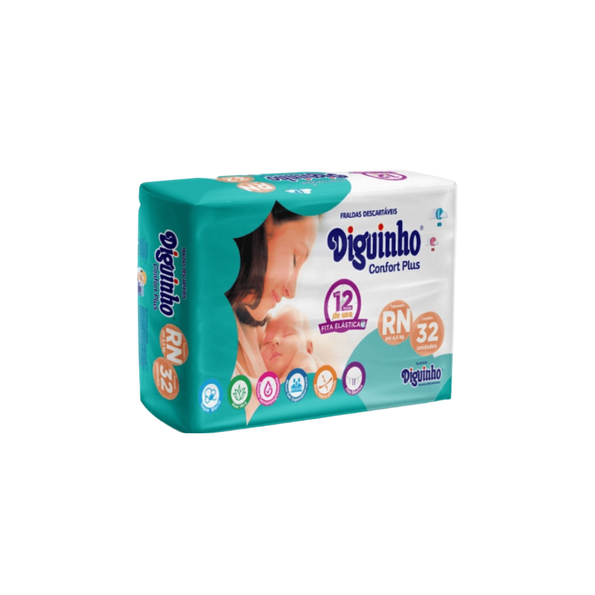 DIGUINHO CONFORT PLUS RN COM 32 UNIDADES