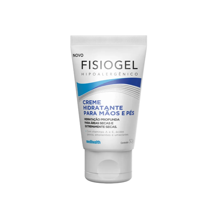 CREME HIDRATANTE PARA MÃOS E PÉS FISIOGEL 50G