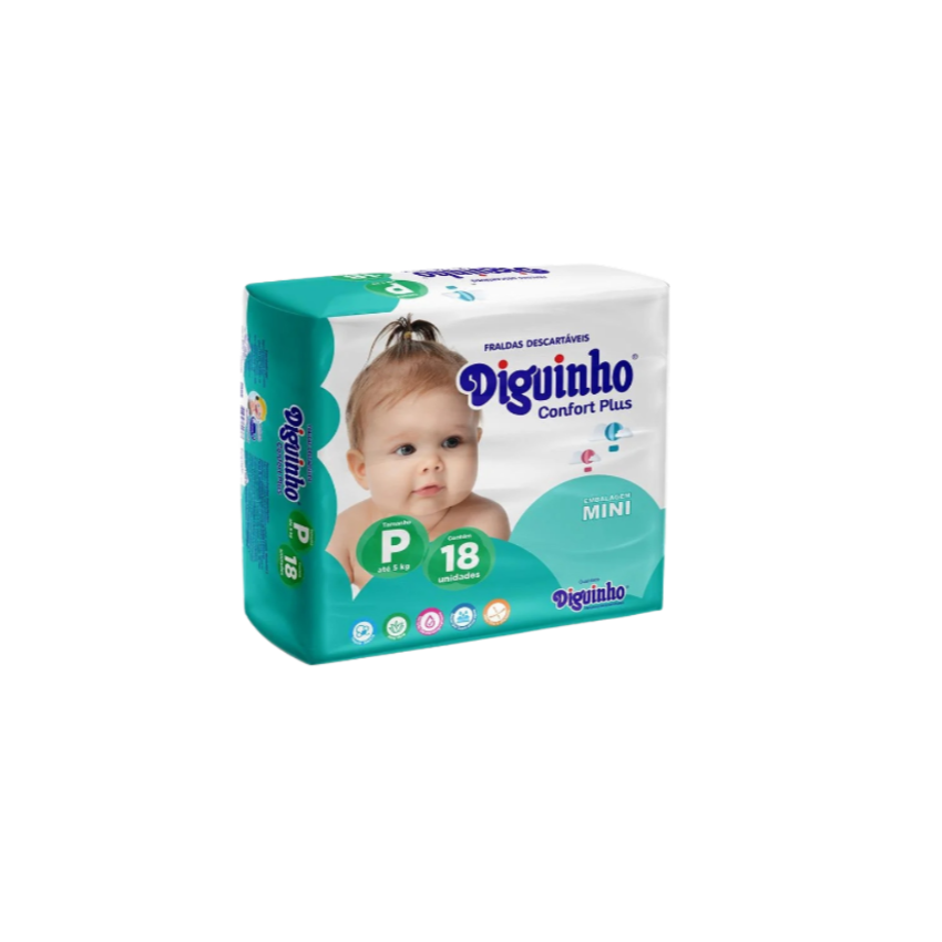 FRALDA DIGUI MINI P COM 18 UNIDADES 