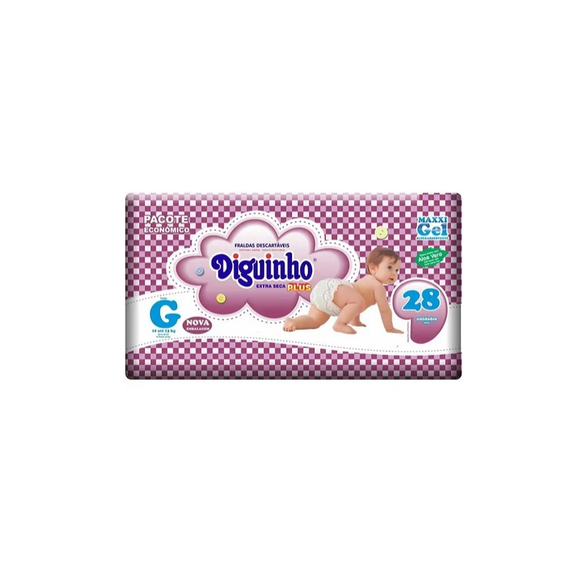 FRALDA DIGUINHO PLUS G COM 28 UNIDADES