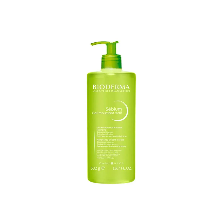 GEL MOUSSANT ACTIF SEBIUM BIODERMA COM 532G