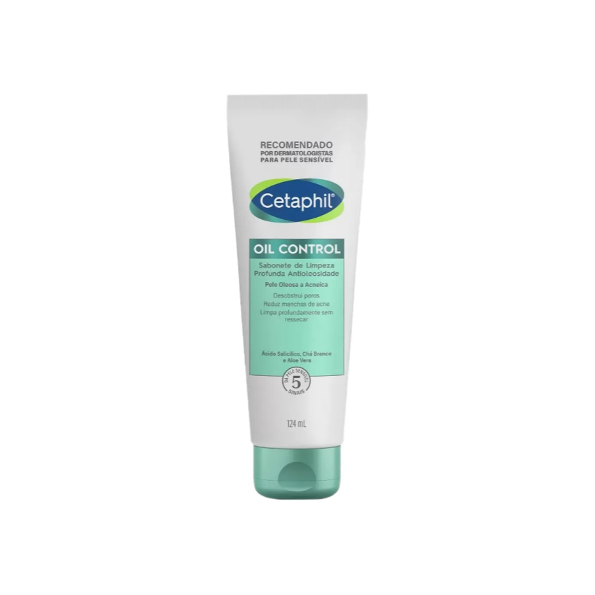 SABONETE DE LIMPEZA PROFUNDA CETAPHIL OIL CONTROL 124ML - VALIDADE 08/2026