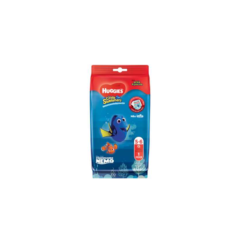 FRALDA HUGGIES LITTLE SWIMMERS PISCINA G C/ 1UNIDADE