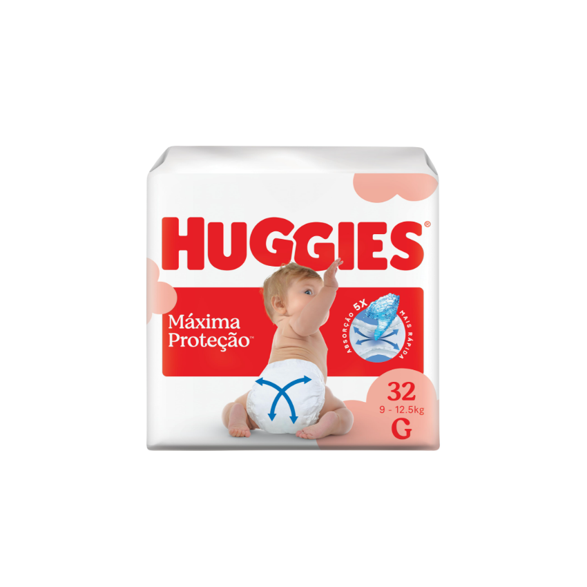 FRALDA HUGGIES SUPREME CARE G COM 32 UNIDADES