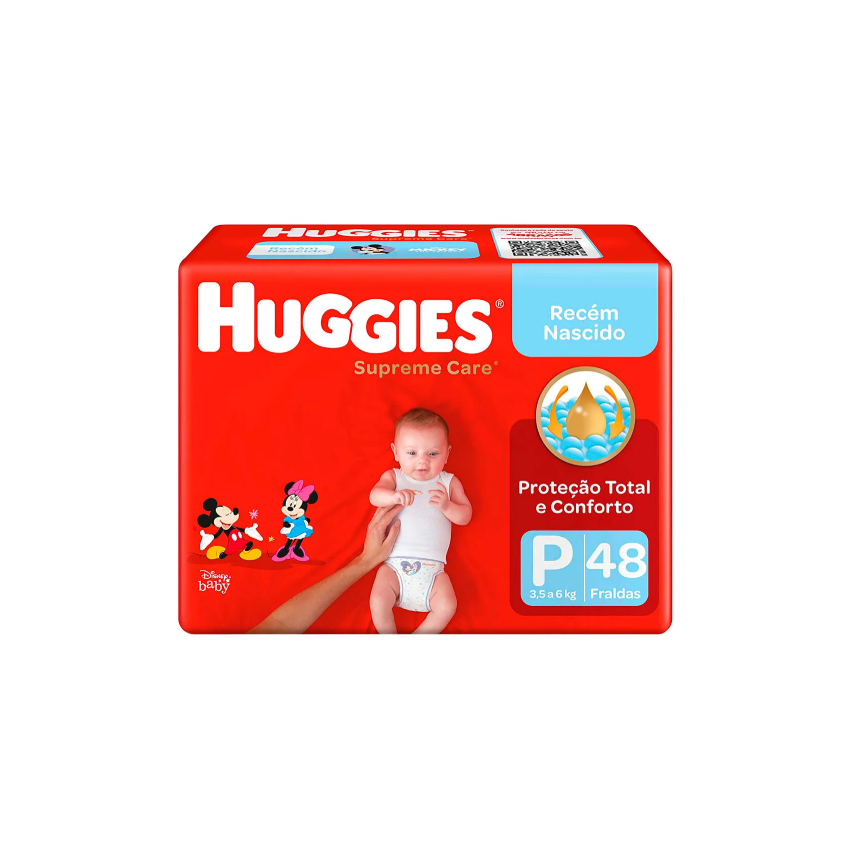 FRALDA HUGGIES SUPREME CARE P COM 48 UNIDADES