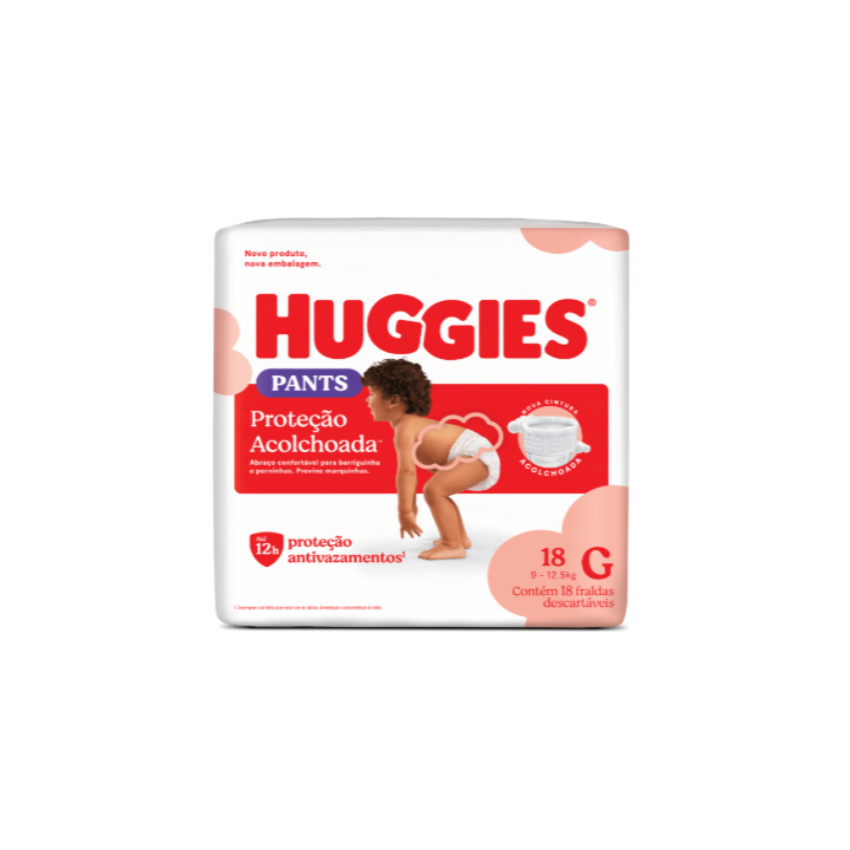 FRALDA HUGGIES SUPREME CARE ROUPINHA G COM 18 UNIDADES