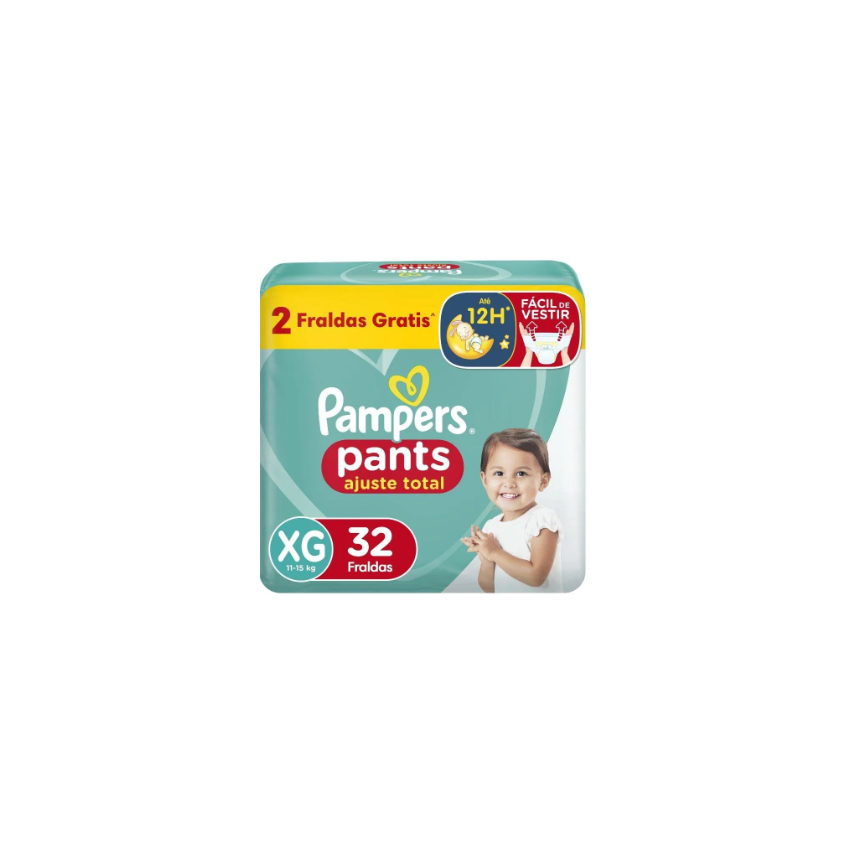 FRALDA PAMPERS PANTS CONFORT SEC XG COM 32 UNIDADES